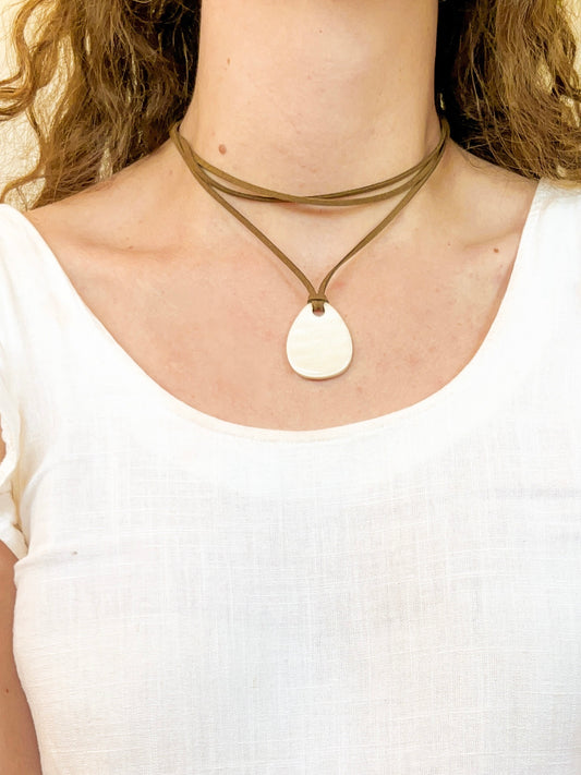 Collar Círculo Blanco
